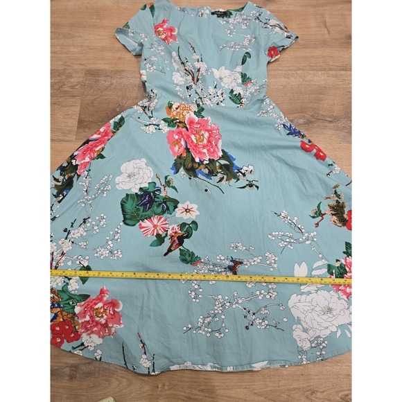 Women's LAMIU Dress (Size S) with Pockets. Fabric: 95%‎ Cotton, 5% Spandex. - Picture 12 of 13